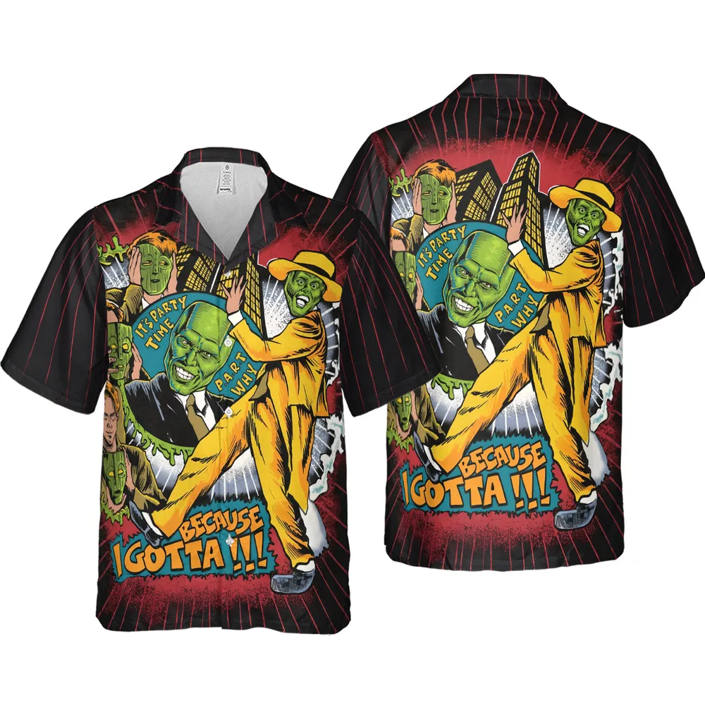 Party Time The Mask Hawaiian Shirt - 4