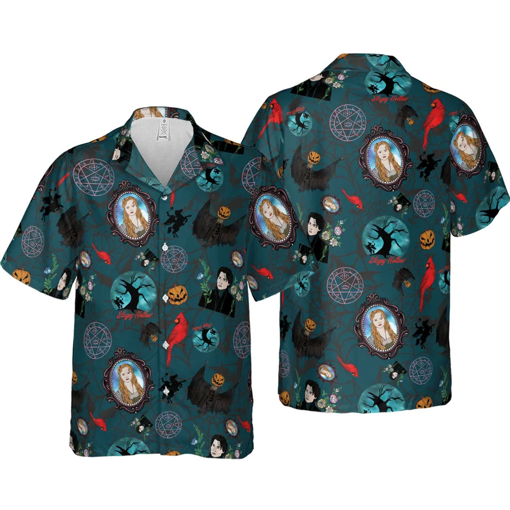 Ichabod Crane Sleepy Hollow Hawaiian Shirt - 4