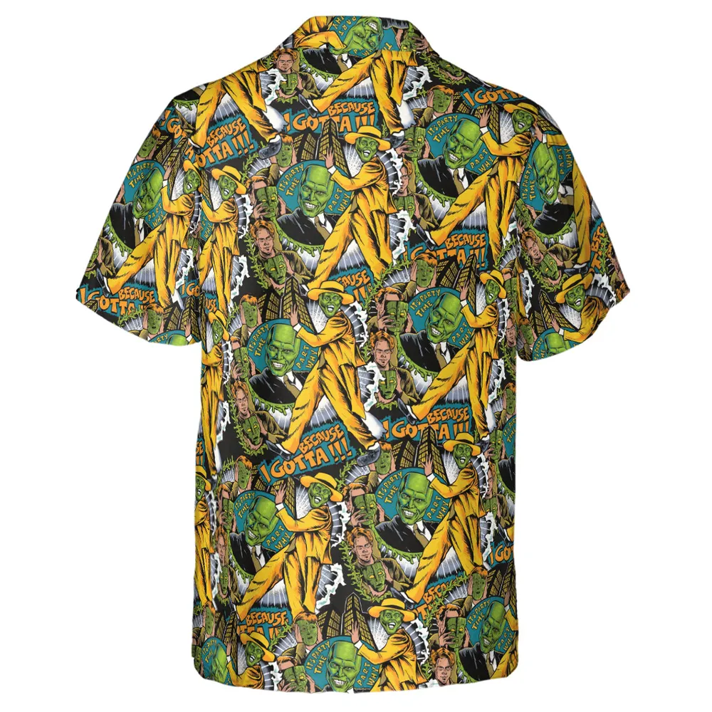 P.A.R.T Why Because I gotta the Mask Hawaiian Shirt - 3