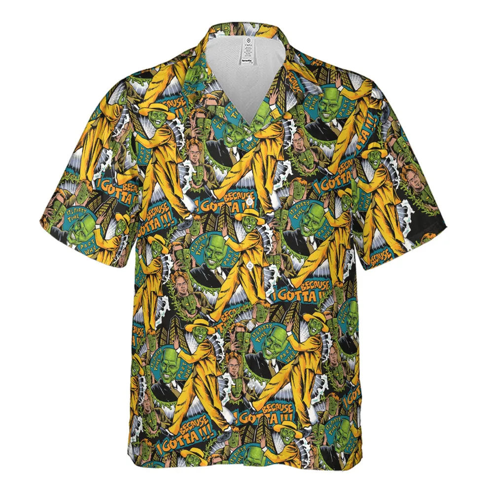 P.A.R.T Why Because I gotta the Mask Hawaiian Shirt - 2