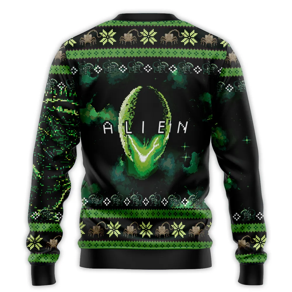 Xenomorph Alien Christmas Ugly Christmas Sweatshirt - 4