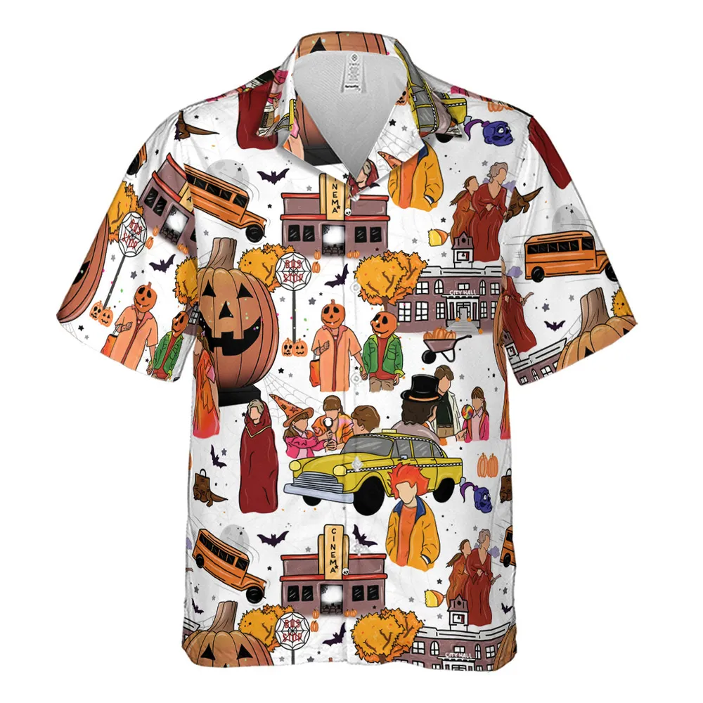 Fall Season Halloweentown Hawaiian Shirt - 2