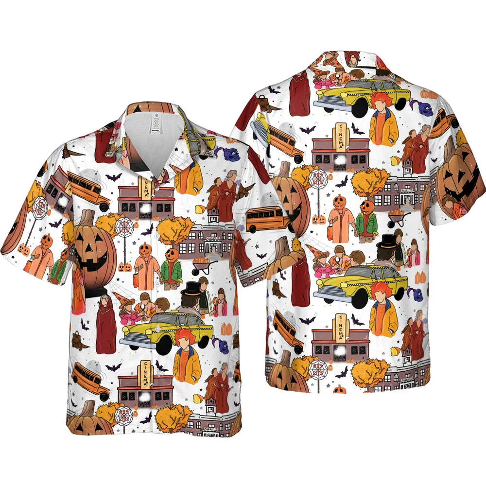 Fall Season Halloweentown Hawaiian Shirt - 4