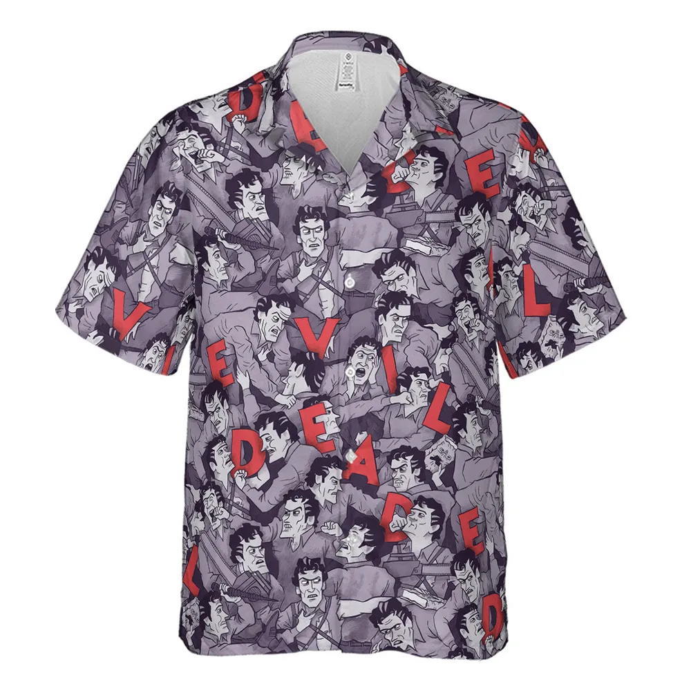 Chainsaw Evil Dead  Seamless Hawaiian Shirt - 2