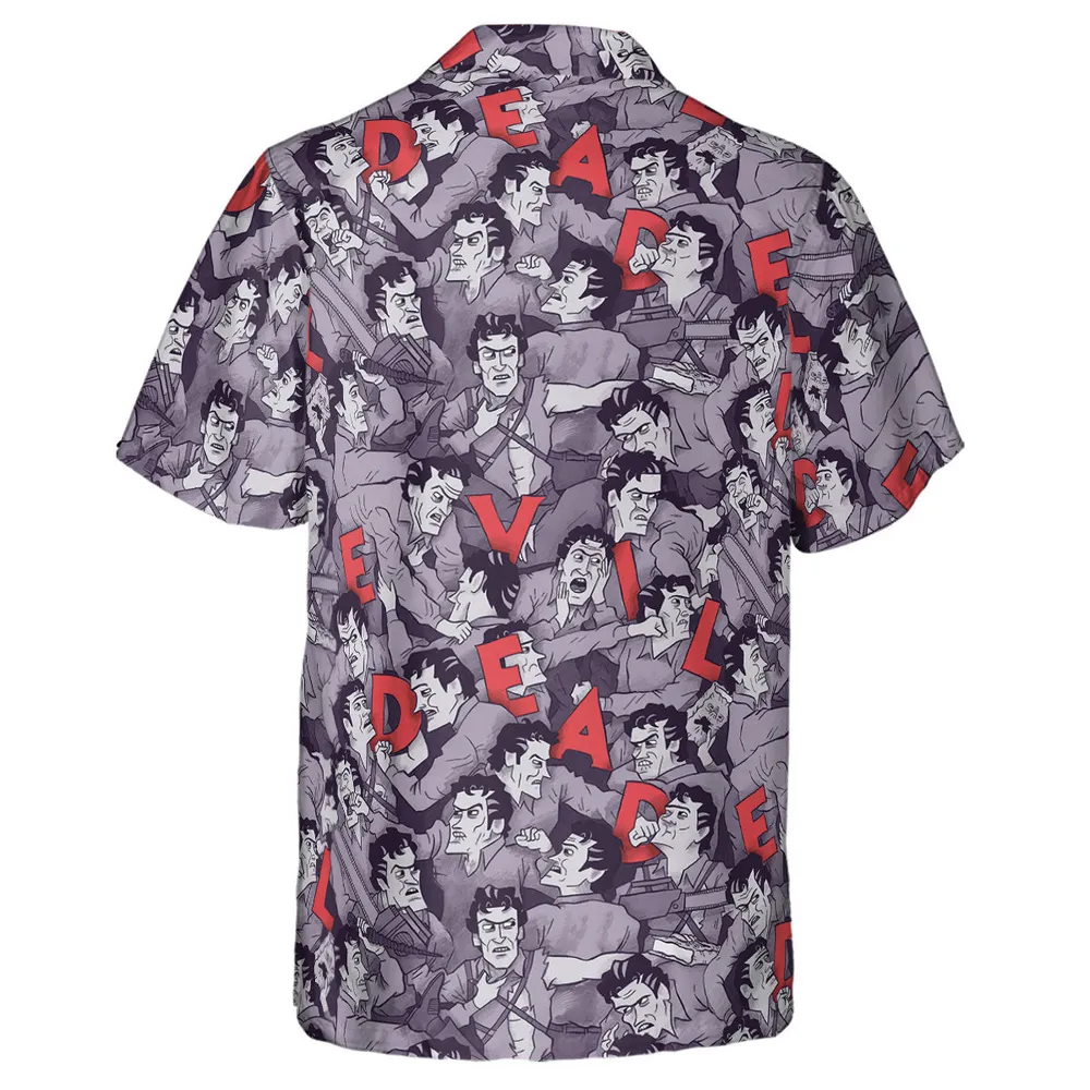 Chainsaw Evil Dead  Seamless Hawaiian Shirt - 3