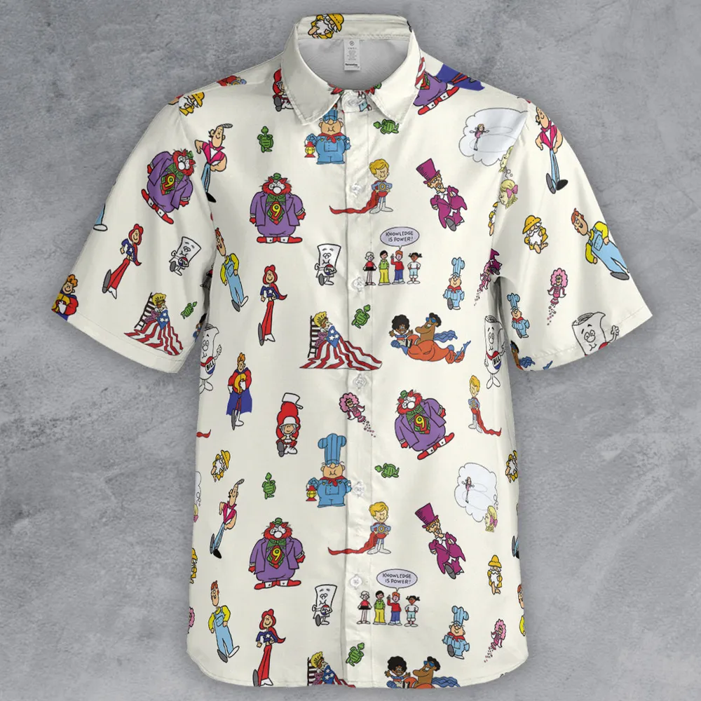Schoolhouse Rock Characters Button Down Shirt - 2