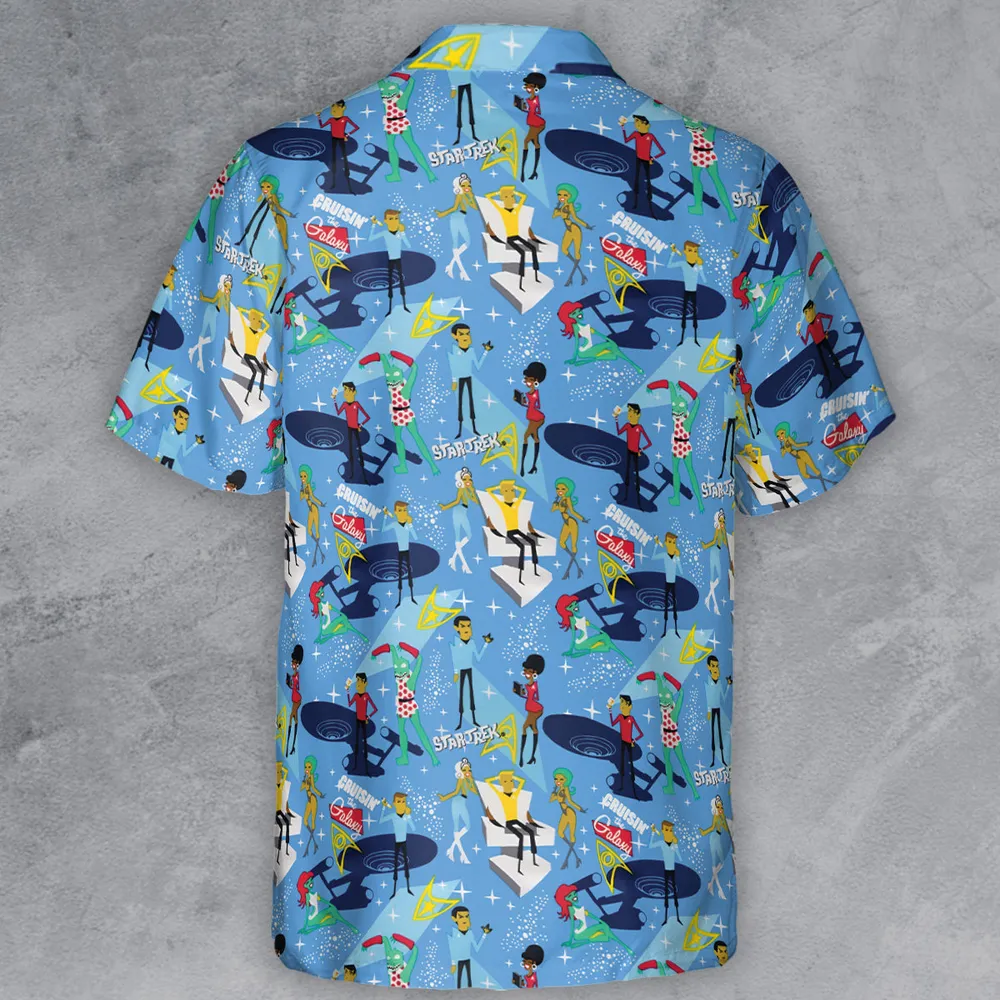 Cruisin' The Galaxy Star Trek Button Down Shirt - 3