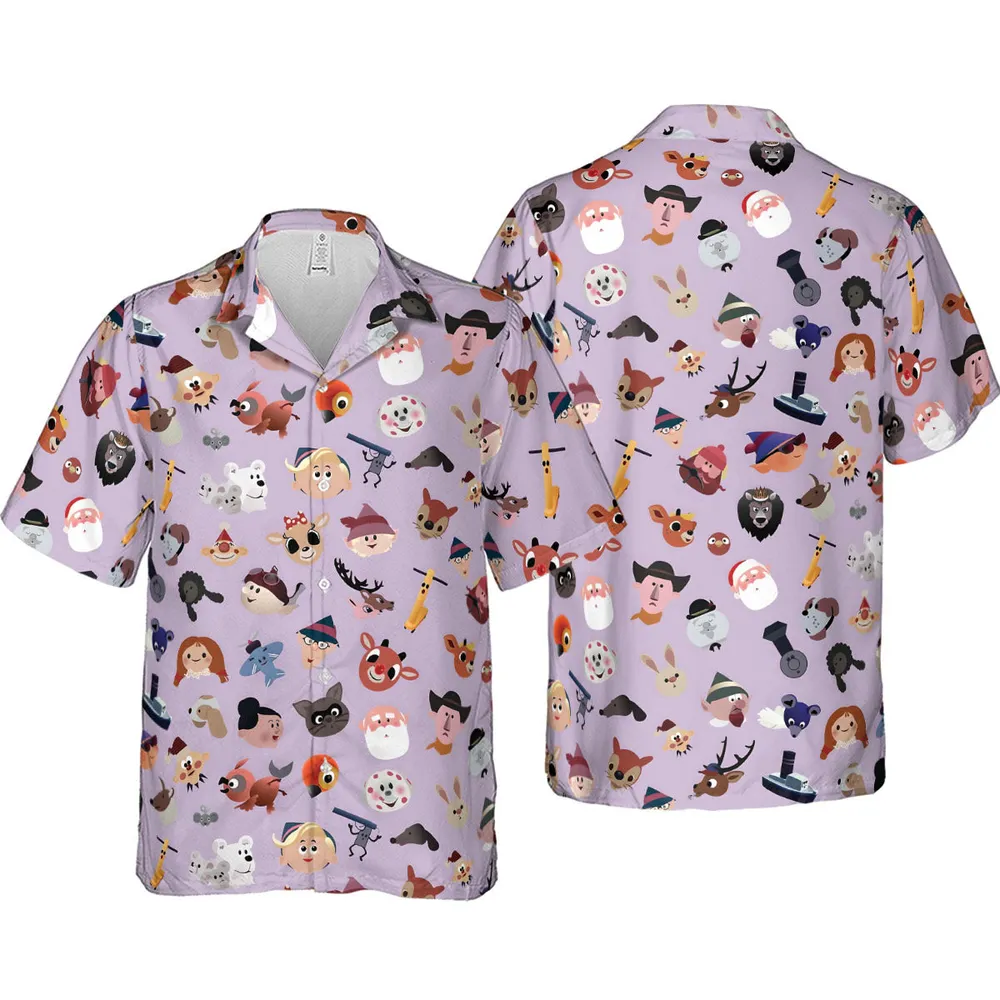 Iconography Rudolph the Red-Nosed Reindeer Hawaiian Shirt - 4