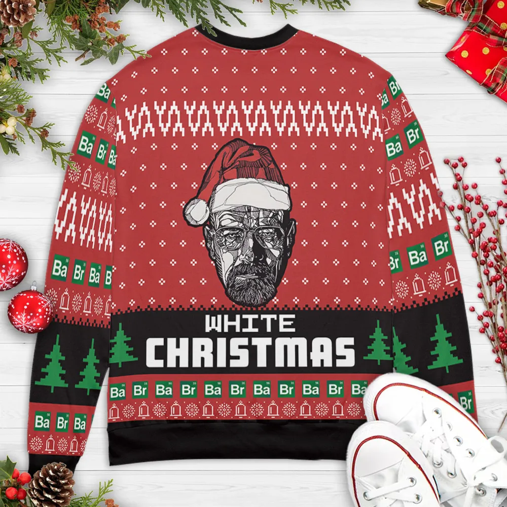 White Christmas Ugly Christmas Sweatshirt - 4