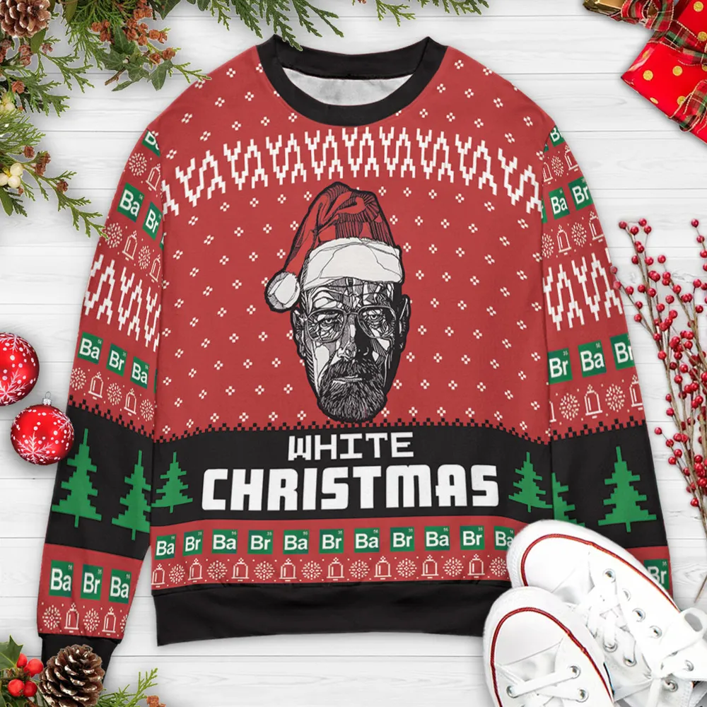 White Christmas Ugly Christmas Sweatshirt - 3