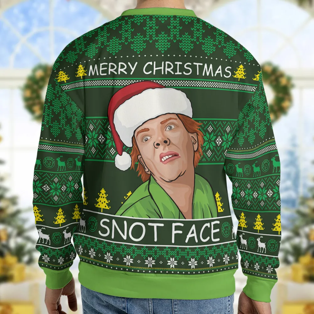 Christmas Fred Drop Dead Fred Ugly Christmas Sweatshirt - 2