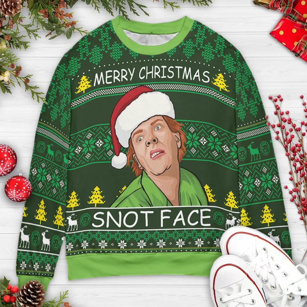 Christmas Fred Drop Dead Fred Ugly Christmas Sweatshirt - 3