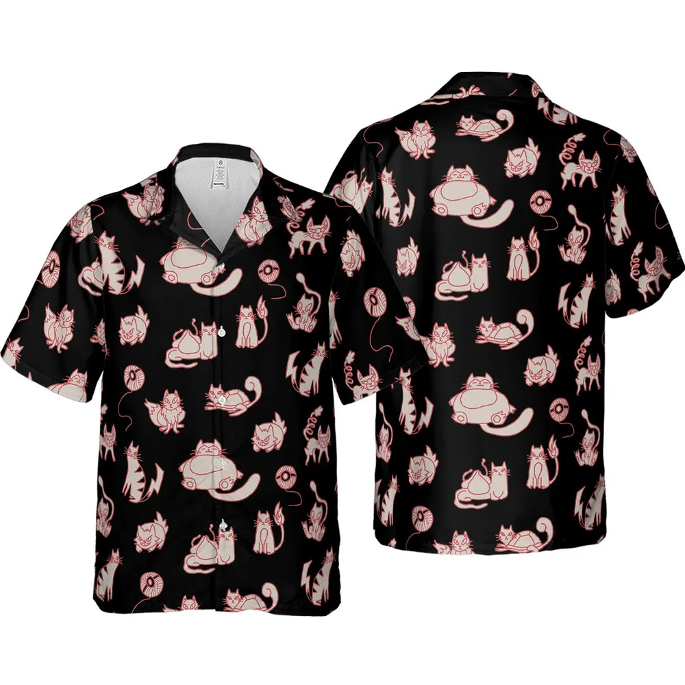 Pawkemon Pokemon Hawaiian Shirt - 4