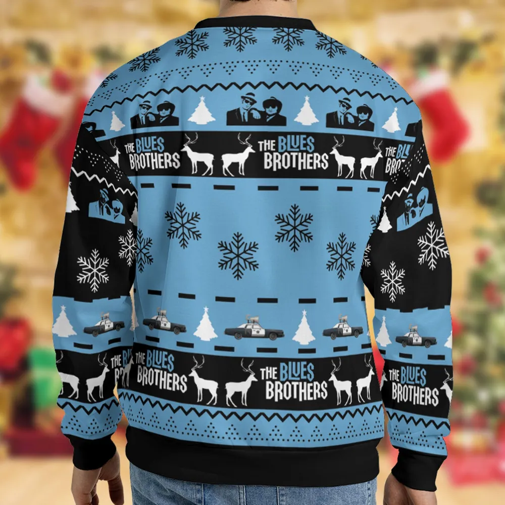 The Blues Brothers Ugly Christmas Sweatshirt - 2