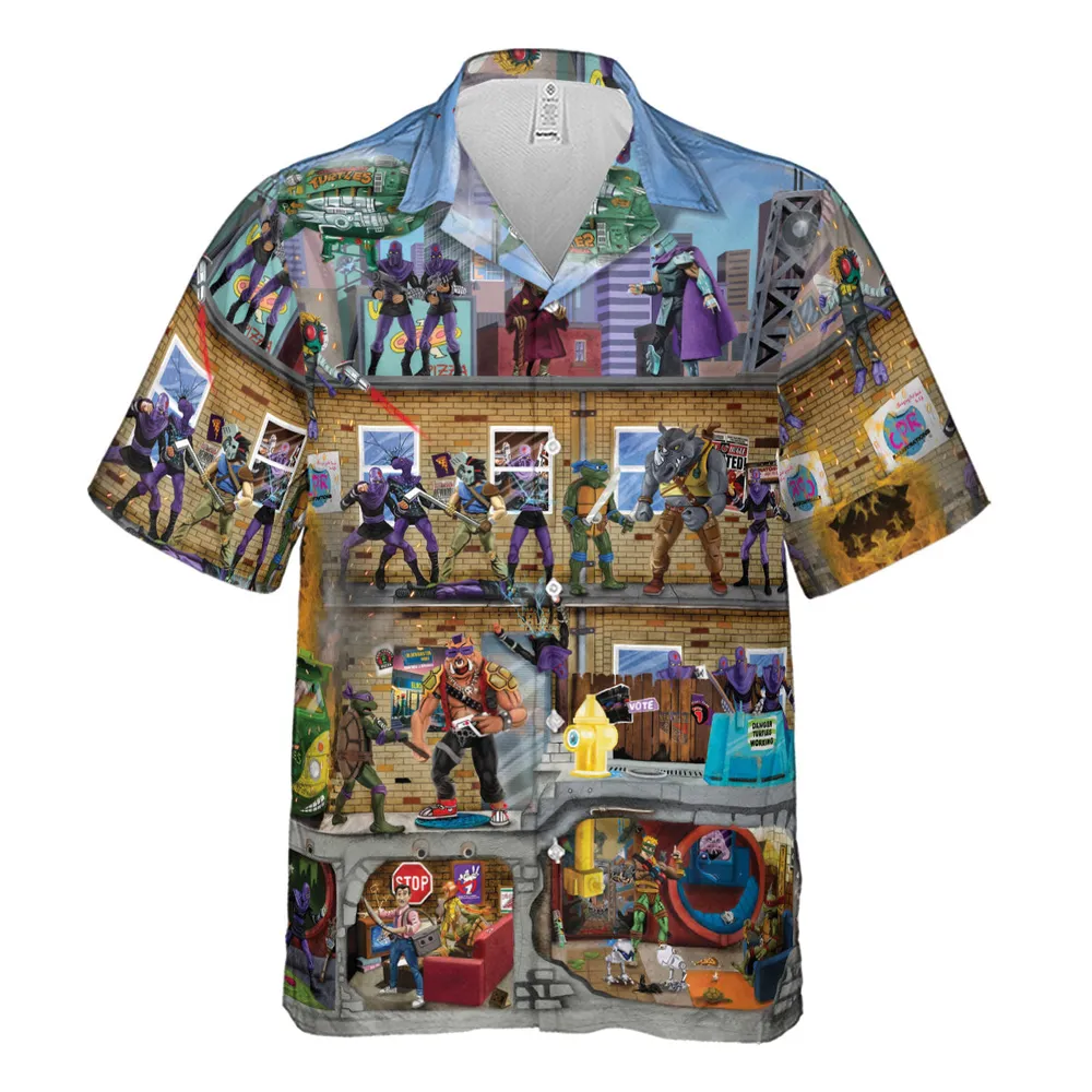 80’s Turtle Power Hawaiian Shirt - 2