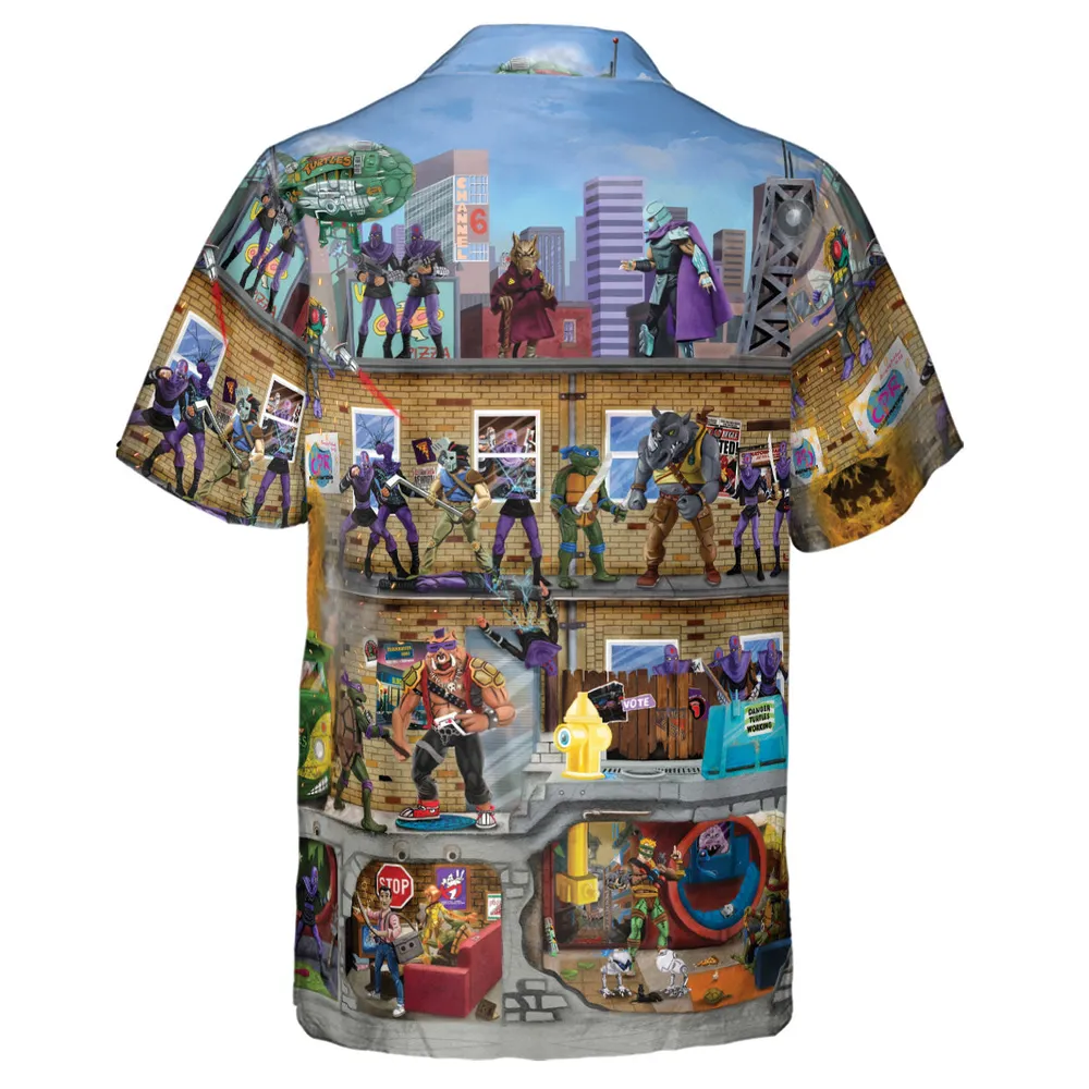 80’s Turtle Power Hawaiian Shirt - 3
