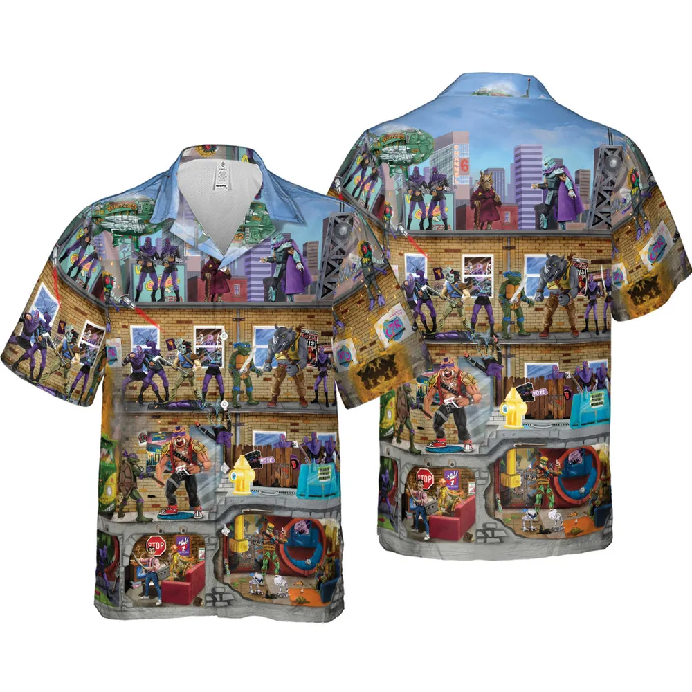 80’s Turtle Power Hawaiian Shirt - 4