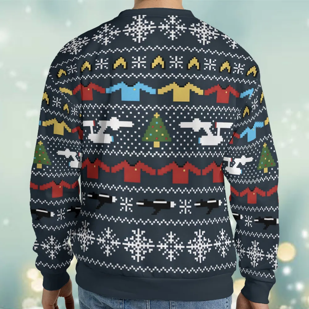 Vulcan Greetings Star Trek Ugly Christmas Sweatshirt - 2