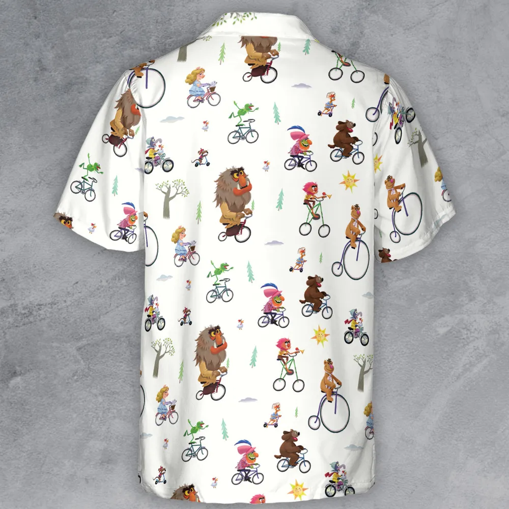 The Muppet Movie Bike Scene Button Down Shirt - 3