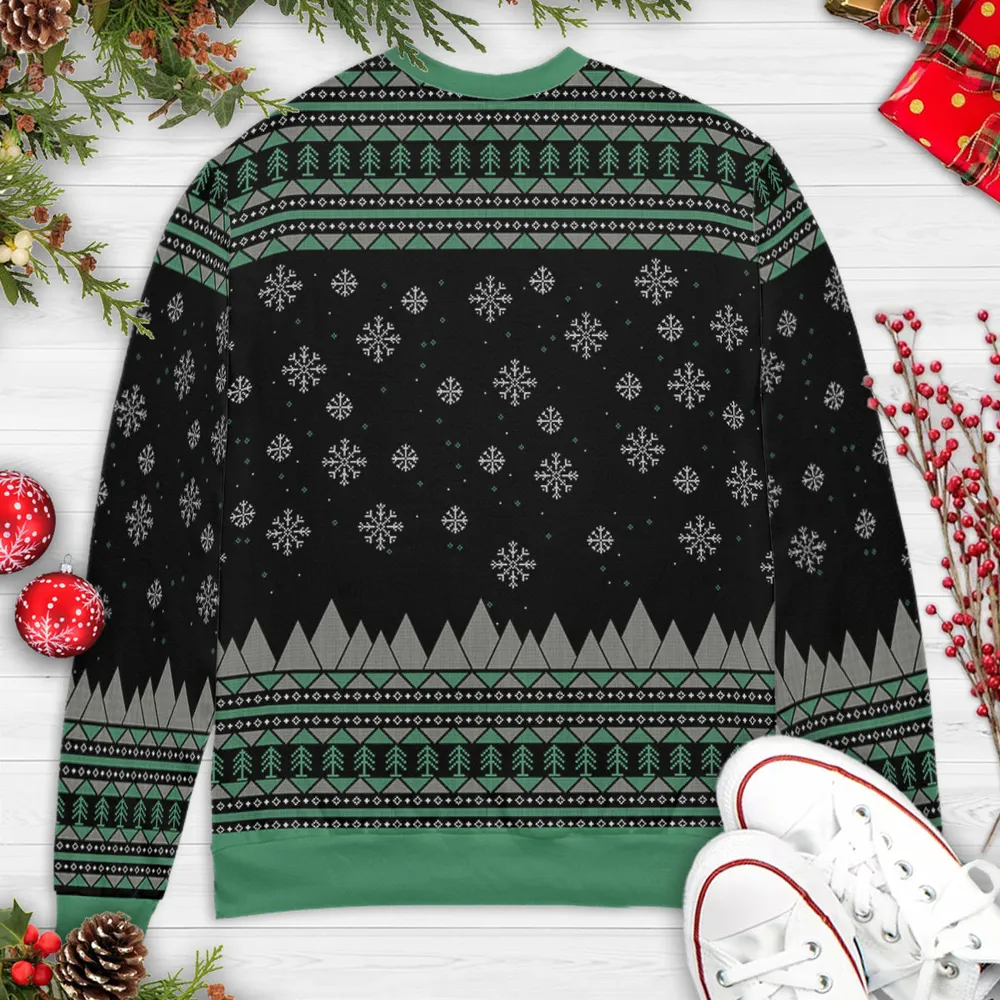 40K Christmas Tree Ugly Christmas Sweatshirt - 4