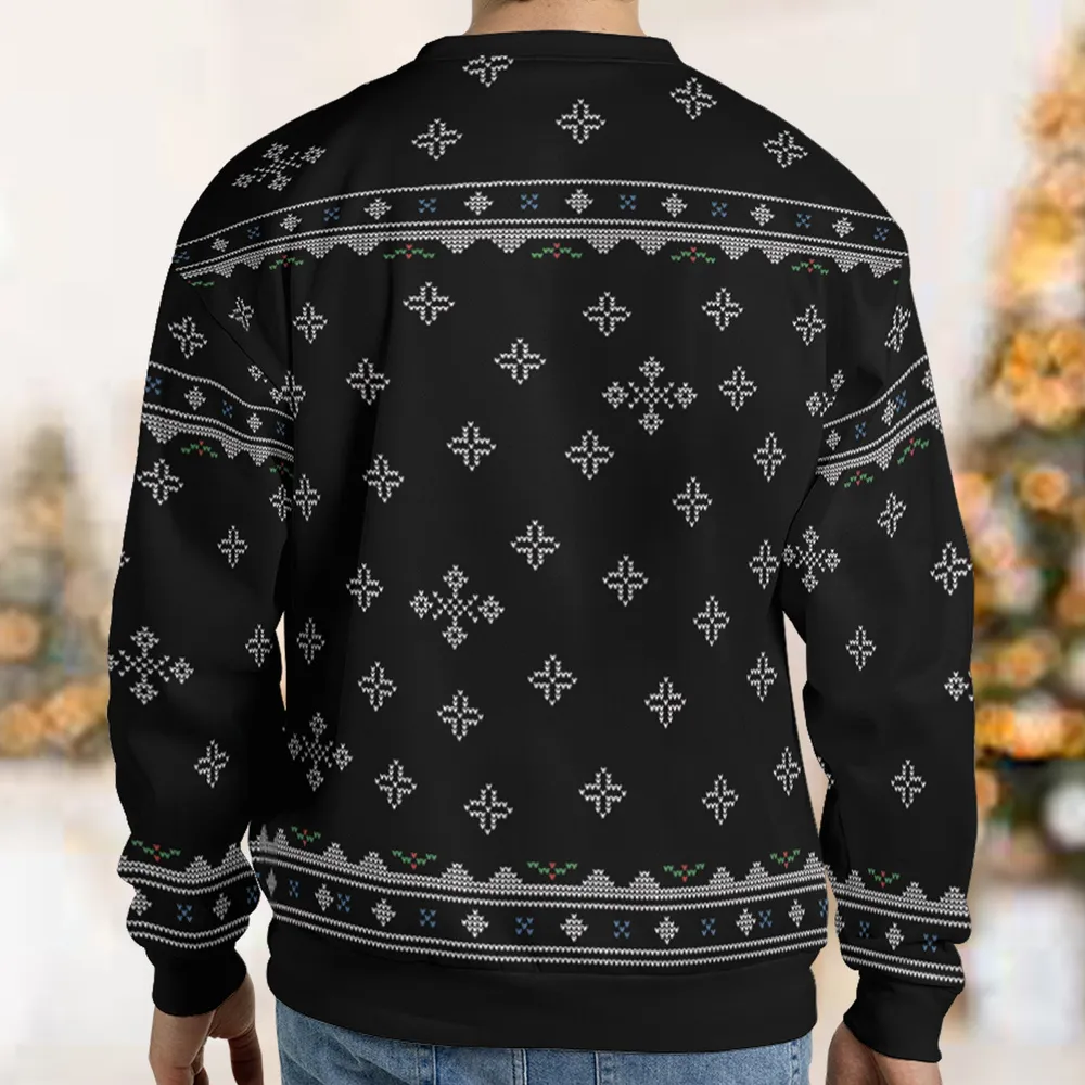 Machine Gun Die Hard Ugly Christmas Sweatshirt - 2