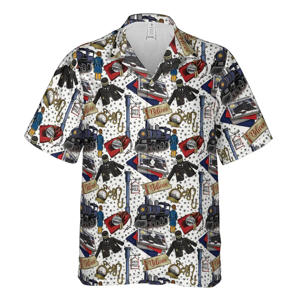 The Polar Express Christmas Movie Hawaiian Shirt - 2