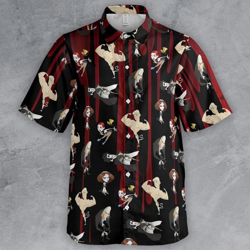 The Rocky Horror Picture Show Characters Button Down Shirt - 2