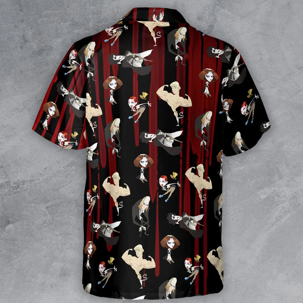 The Rocky Horror Picture Show Characters Button Down Shirt - 3