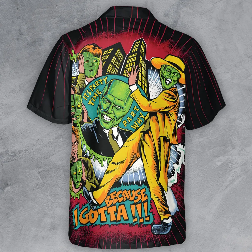 Party Time The Mask Button Down Shirt - 3