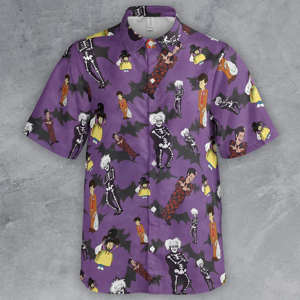 SNL David S. Pumpkins Animated Special Button Down Shirt - 2