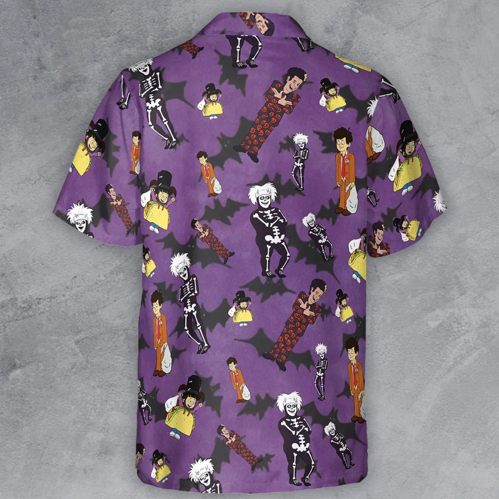 SNL David S. Pumpkins Animated Special Button Down Shirt - 3