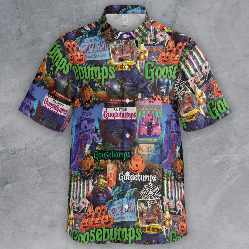 Goosebumps Pattern Button Down Shirt - 2