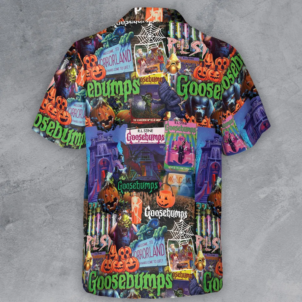 Goosebumps Pattern Button Down Shirt - 3