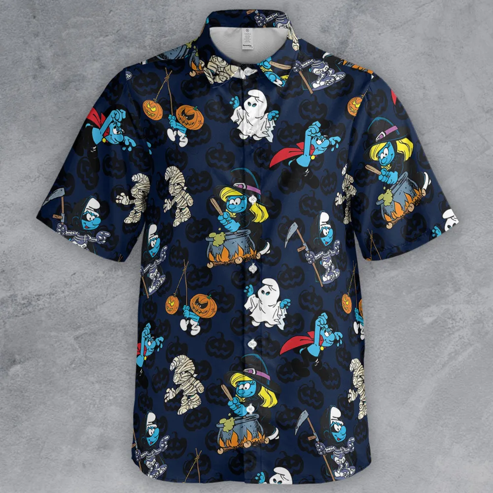 Smurfs Halloween Special Button Down Shirt - 2