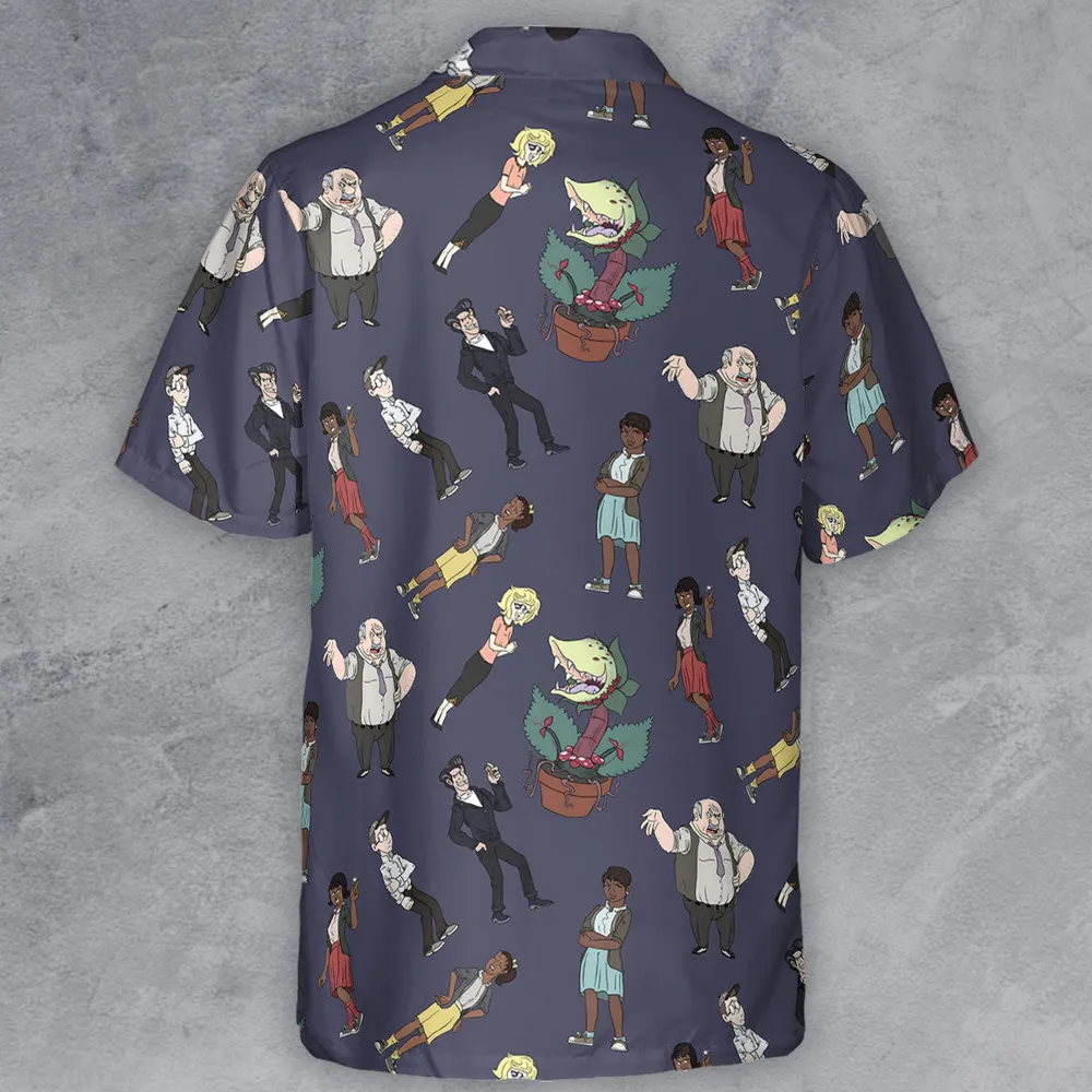 Little Shop Of Horror Characters Button Down Shirt - 3