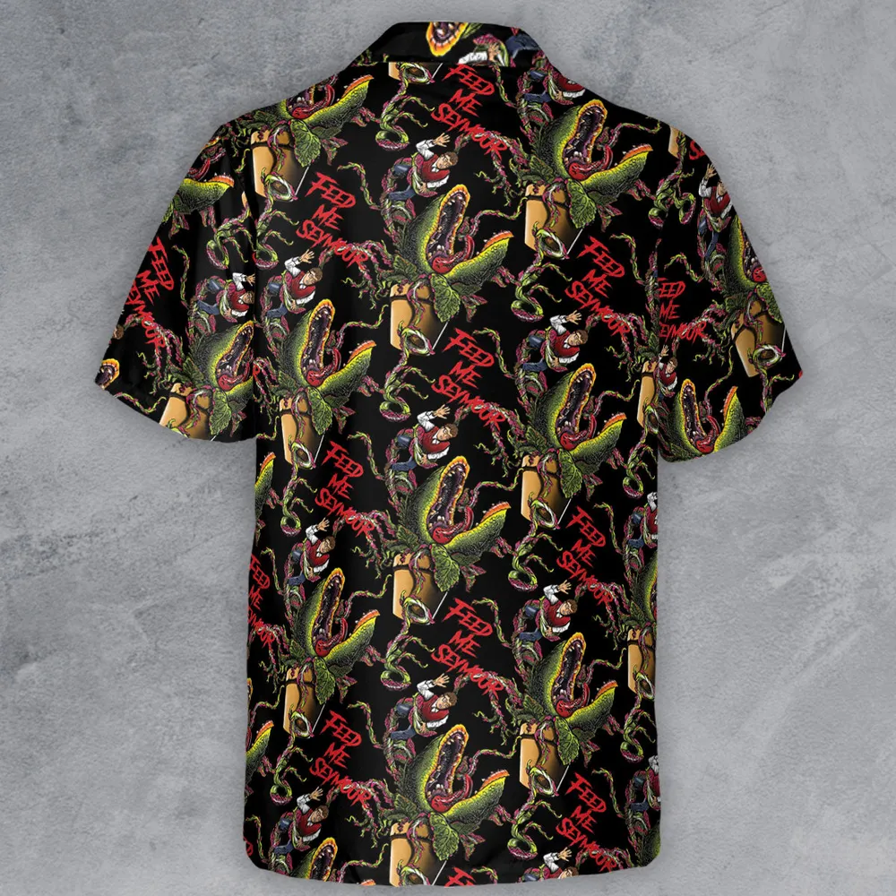 Feed Me Seymour Horror Little Shop Button Down Shirt - 3