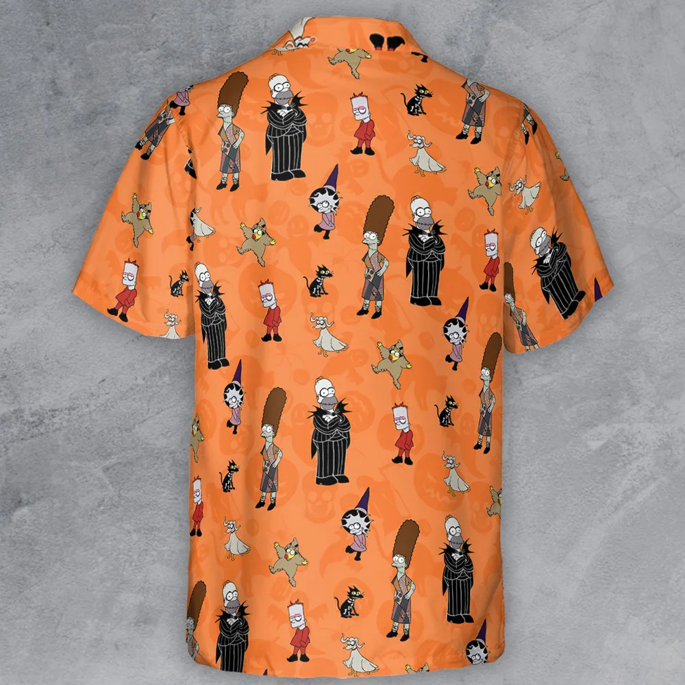 The Simpsons Halloween Button Down Shirt - 3