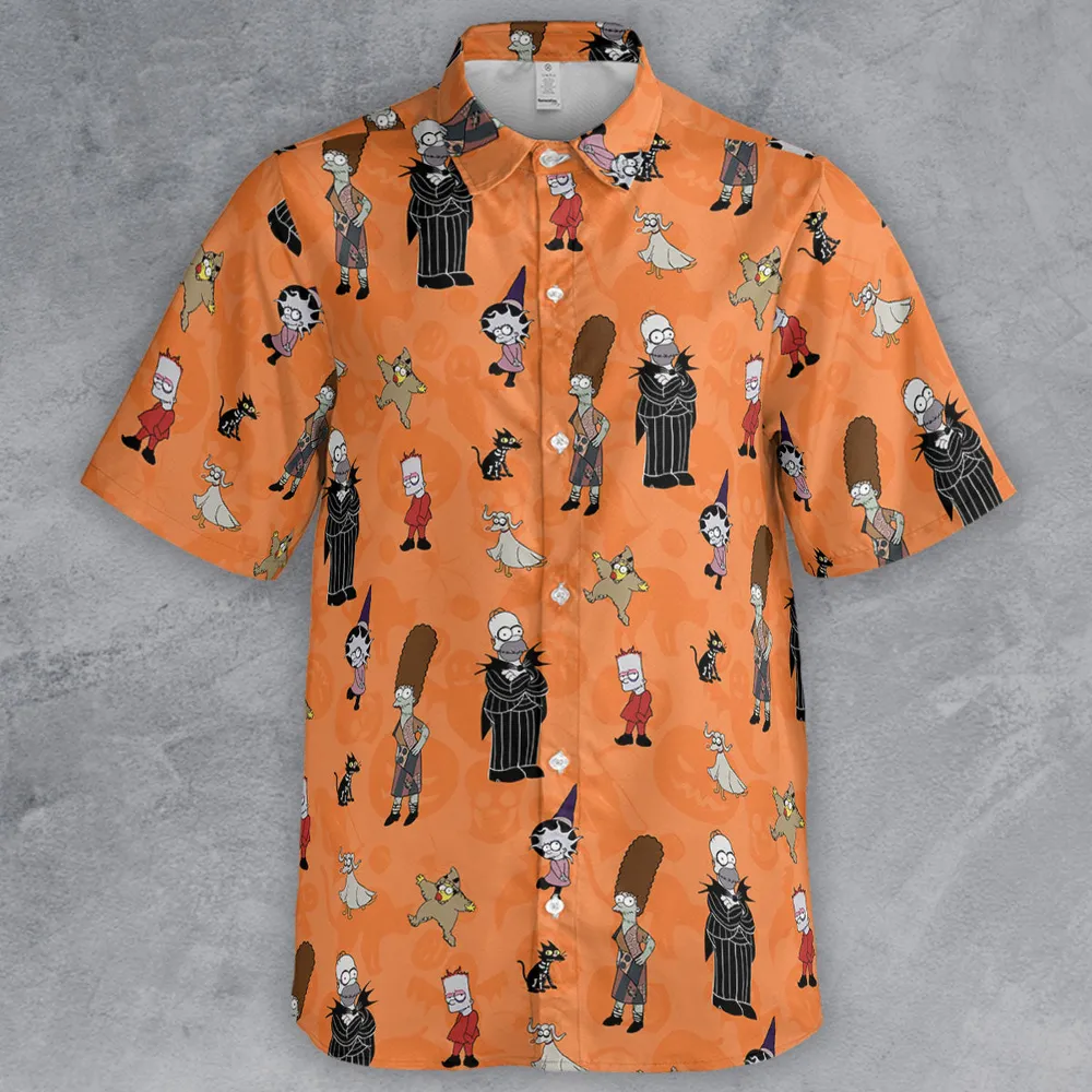 The Simpsons Halloween Button Down Shirt - 2