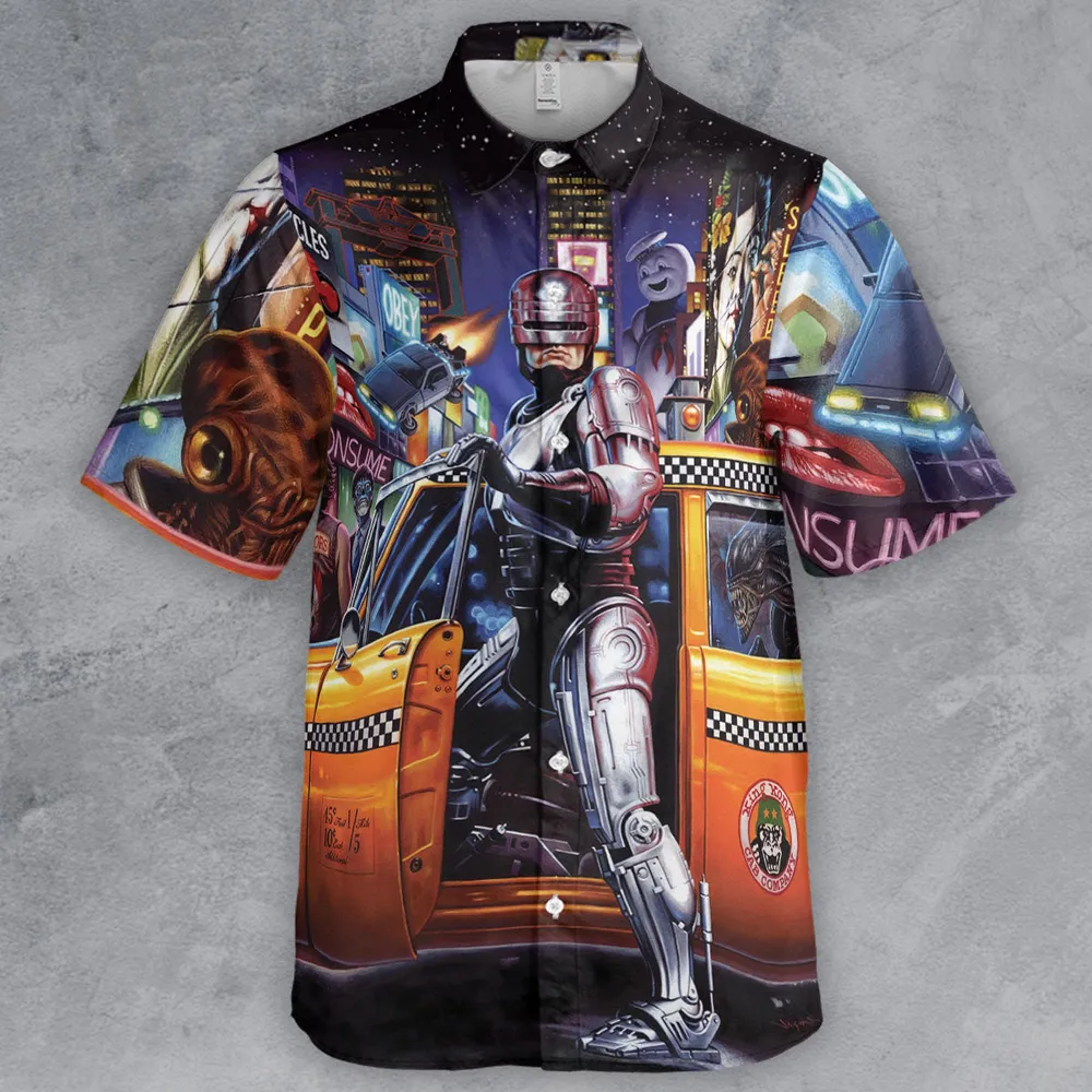 Movies Mashup Button Down Shirt - 2