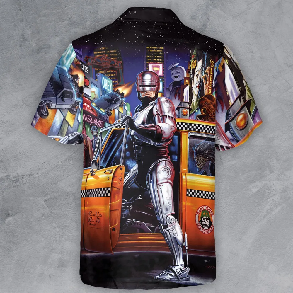 Movies Mashup Button Down Shirt - 3