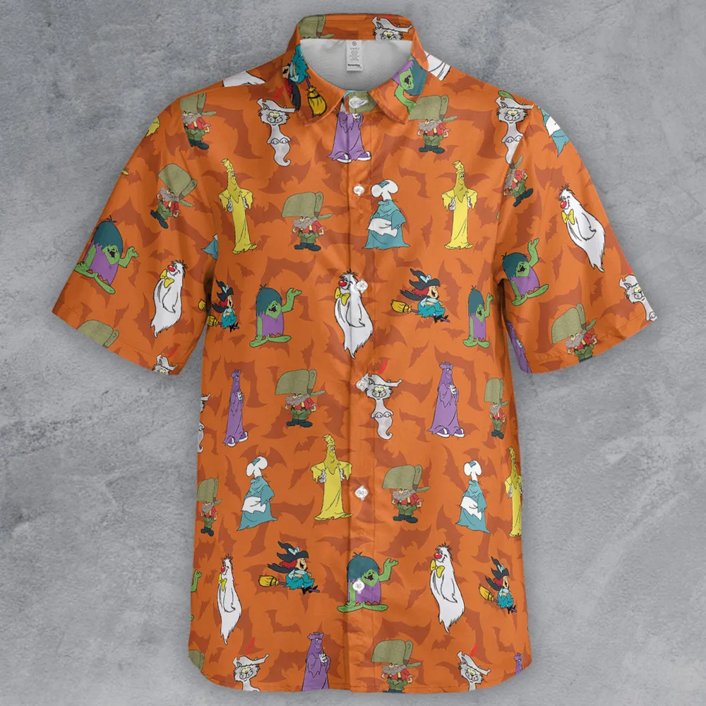 Happy Halloween From Hanna Barbera Button Down Shirt - 2