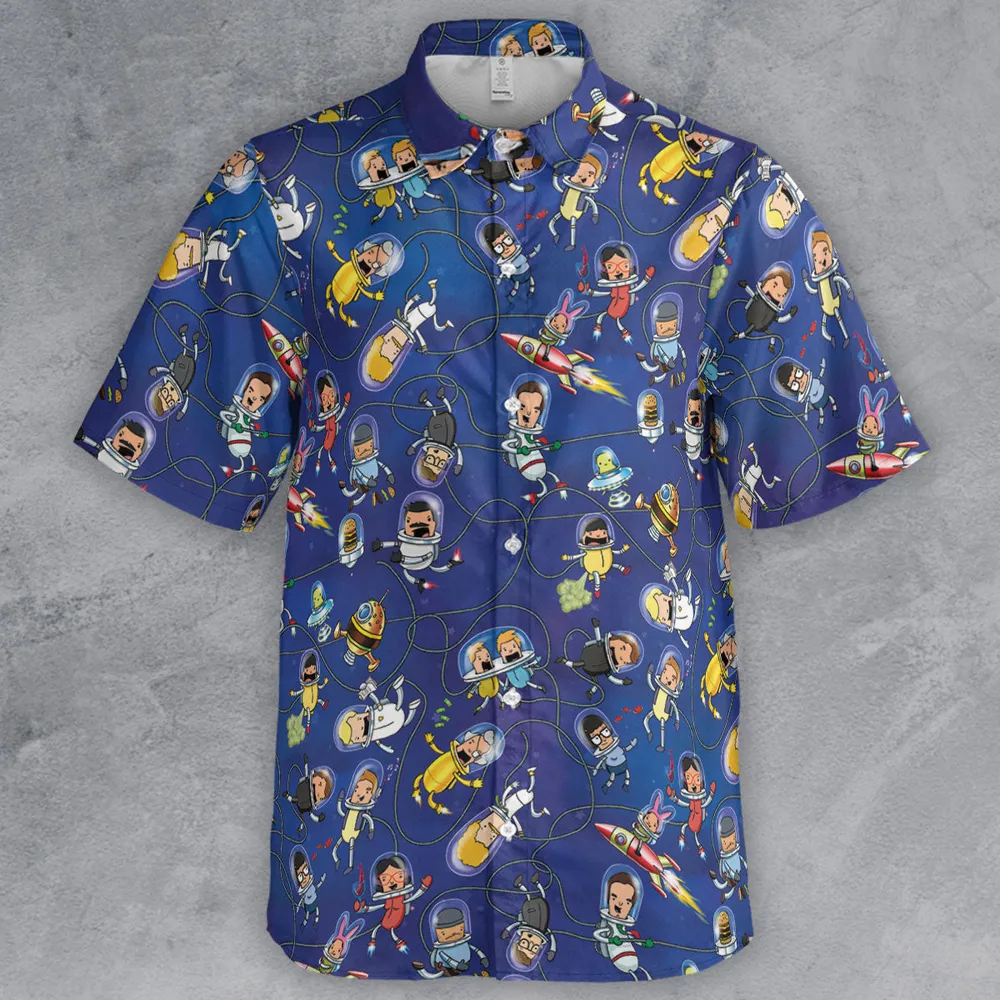 Outer Space Bob's Burgers Button Down Shirt - 2