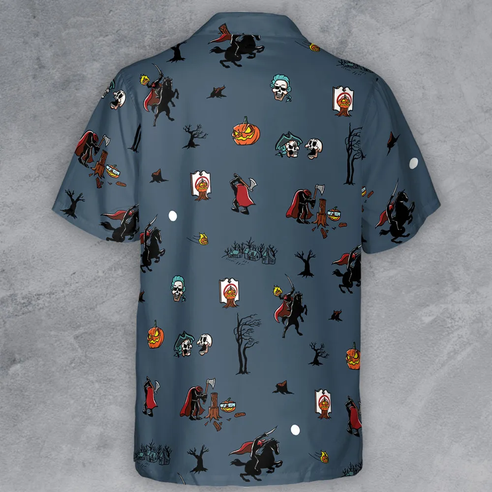 Headless Horseman Ichabod and Mr. Toad Button Down Shirt - 3