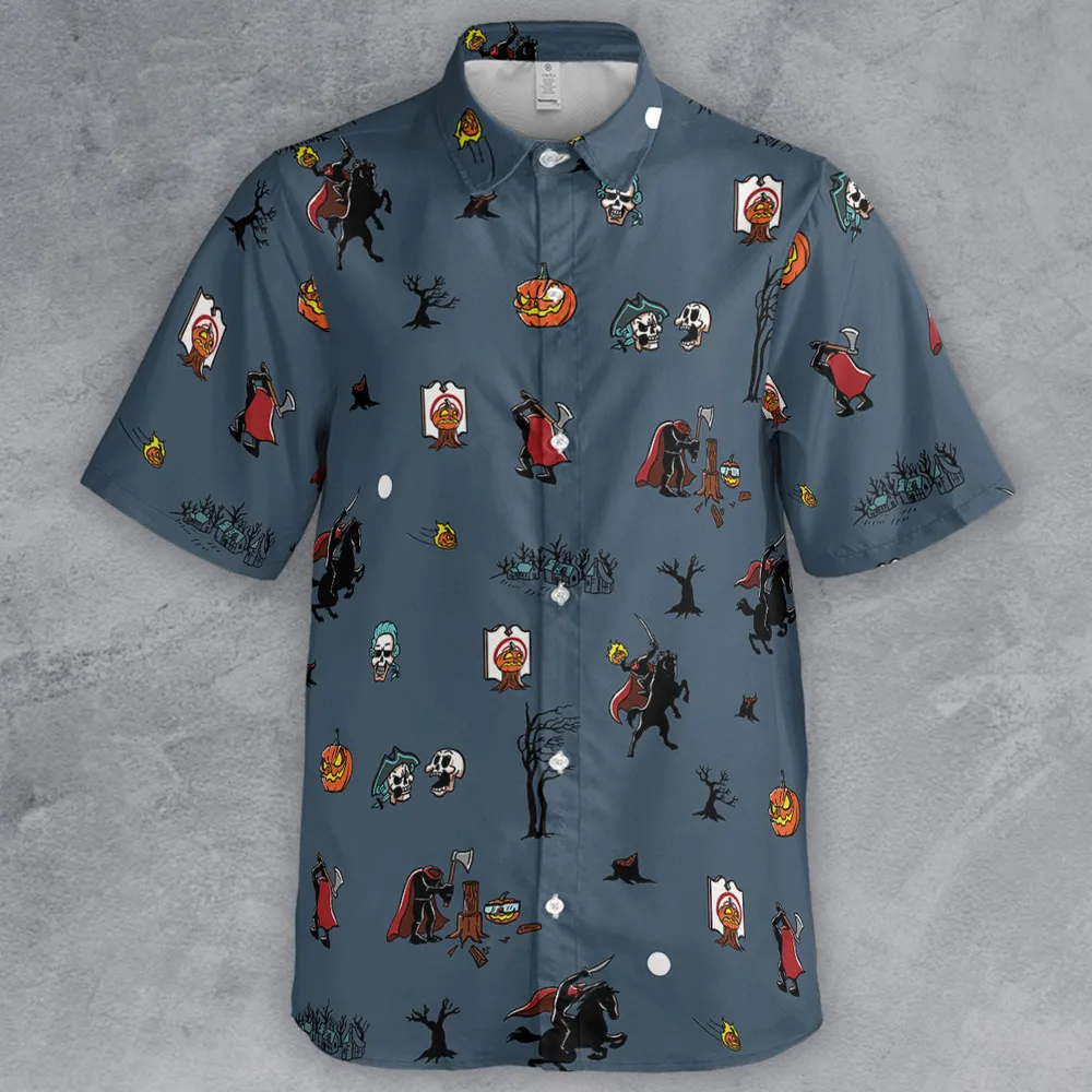 Headless Horseman Ichabod and Mr. Toad Button Down Shirt - 2