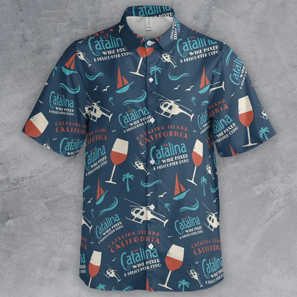Catalina Wine Mixer Pattern Button Down Shirt - 2