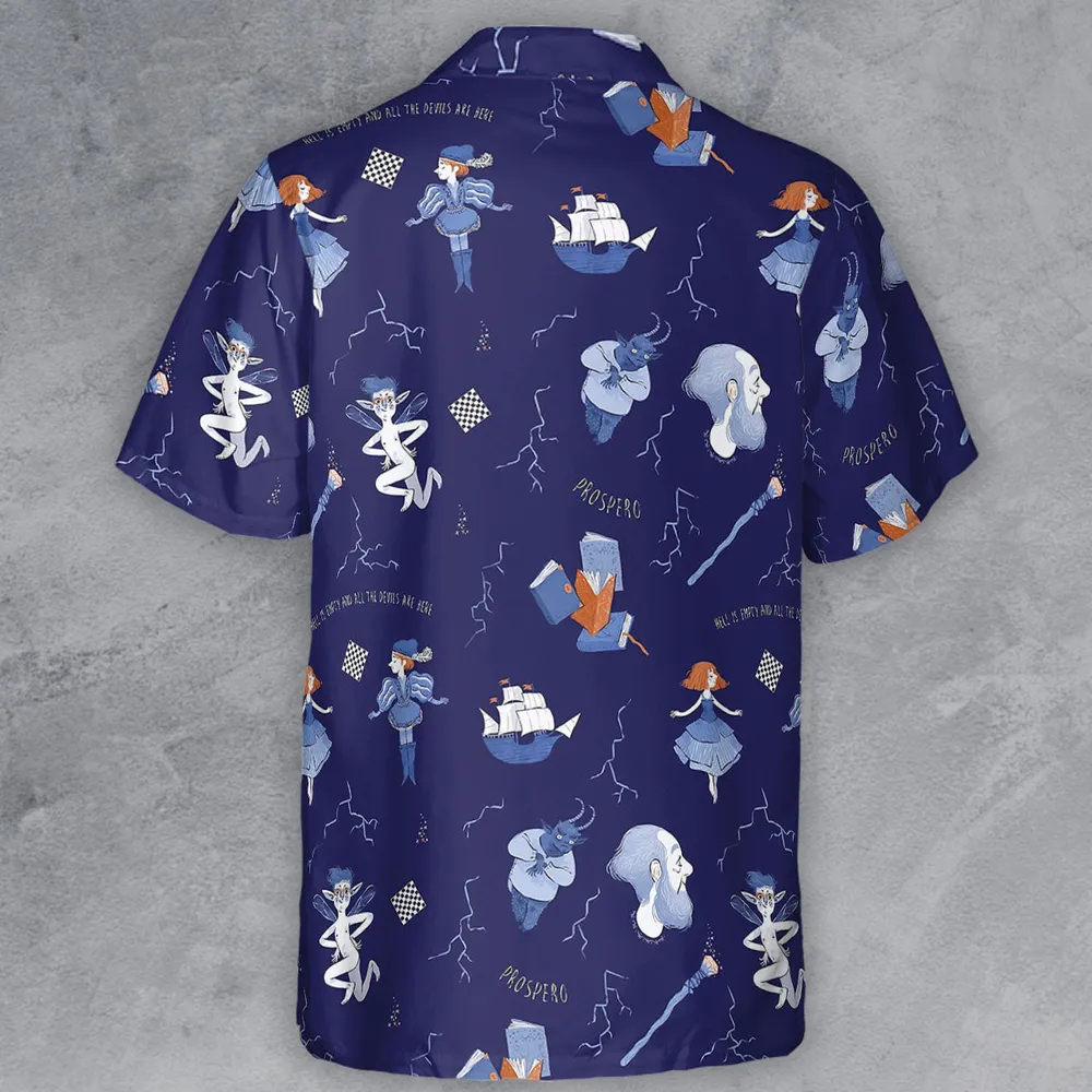 The Tempest Pattern Shakespeare Button Down Shirt - 3