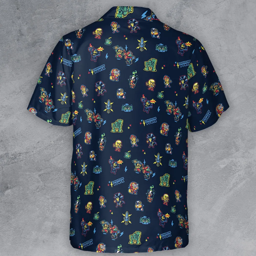Masters Of The Universe Funny Pattern Button Down Shirt - 3