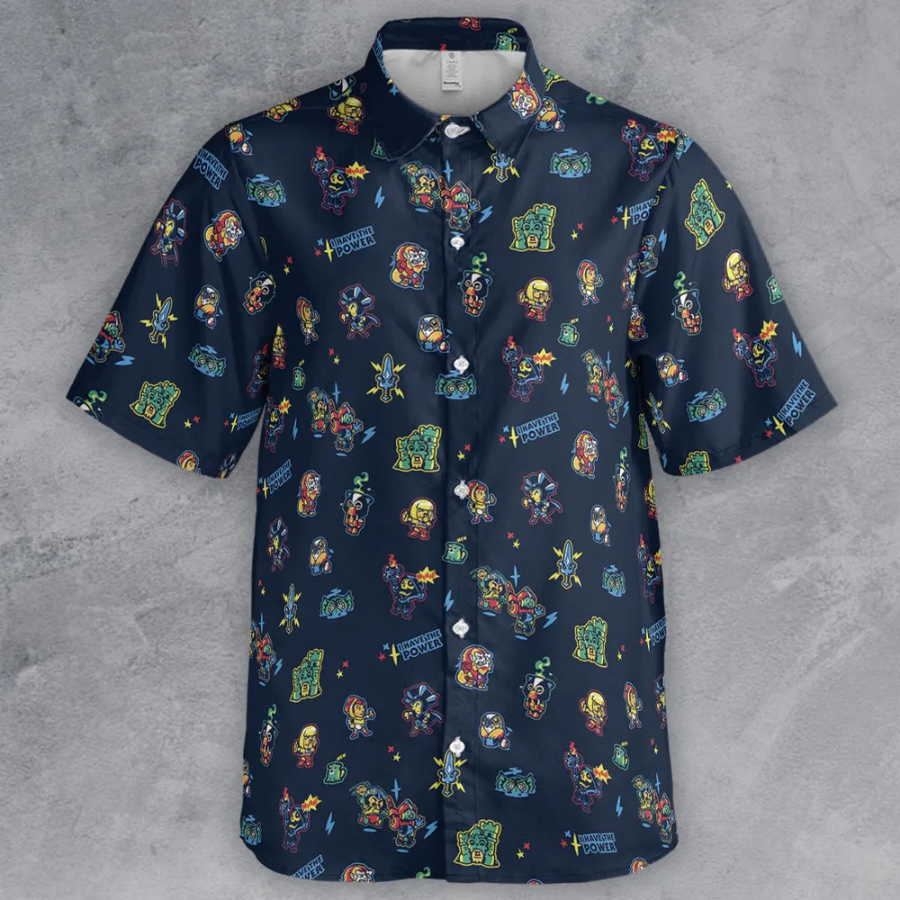 Masters Of The Universe Funny Pattern Button Down Shirt - 2