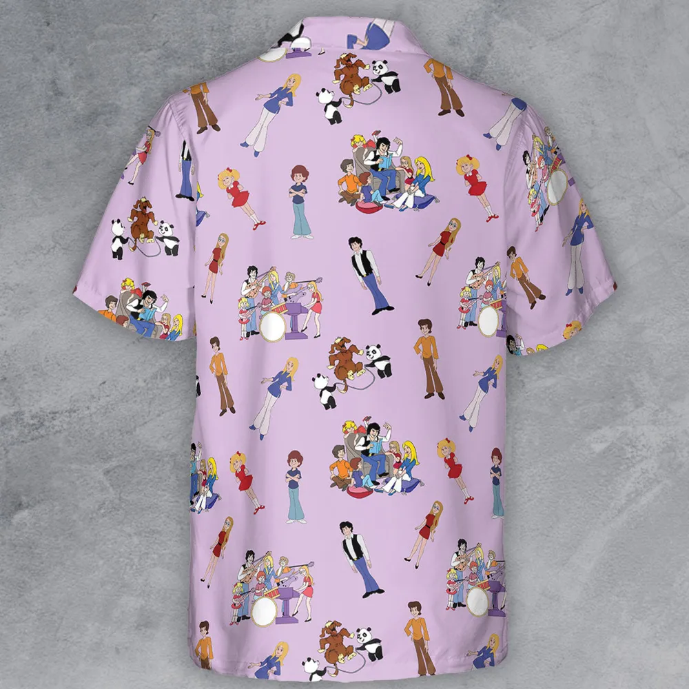 70s The Brady Kids Cartoon Button Down Shirt - 3