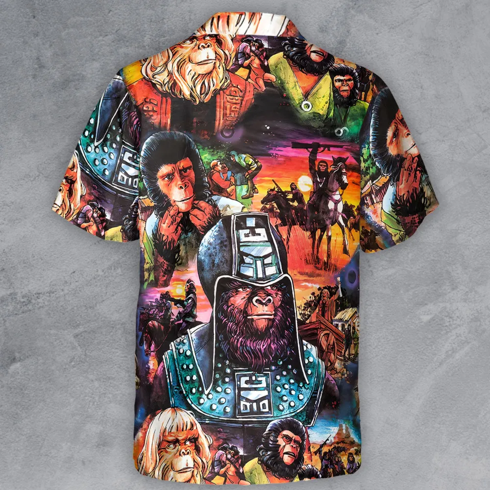 Planet of the Apes Button Down Shirt - 3
